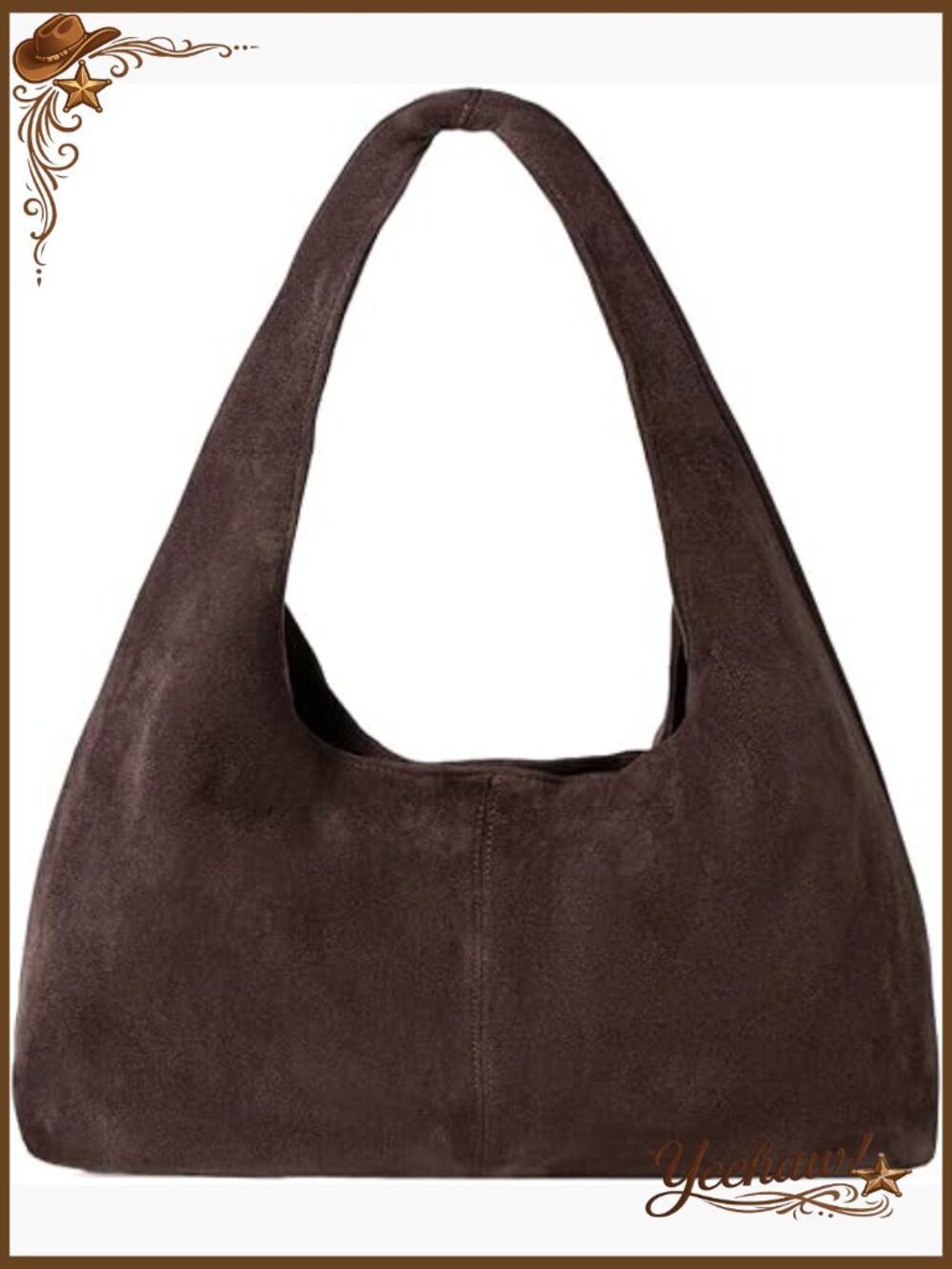 Slouchy Hobo Bag Crossbody Purse Suede Tote Lightweight Shoulder Bag Top-Handle